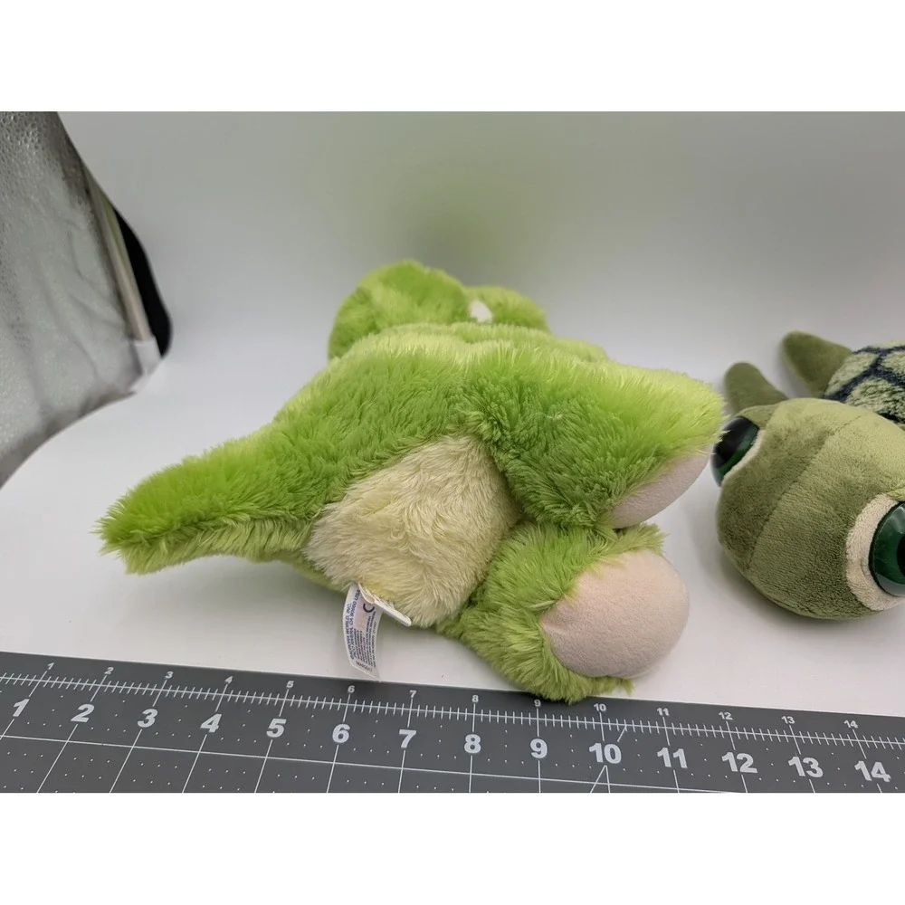 Aurora Green Turtle Dinosaur Plush Lot Big Sleepy‎ Eyes Stuffed Animal Toy